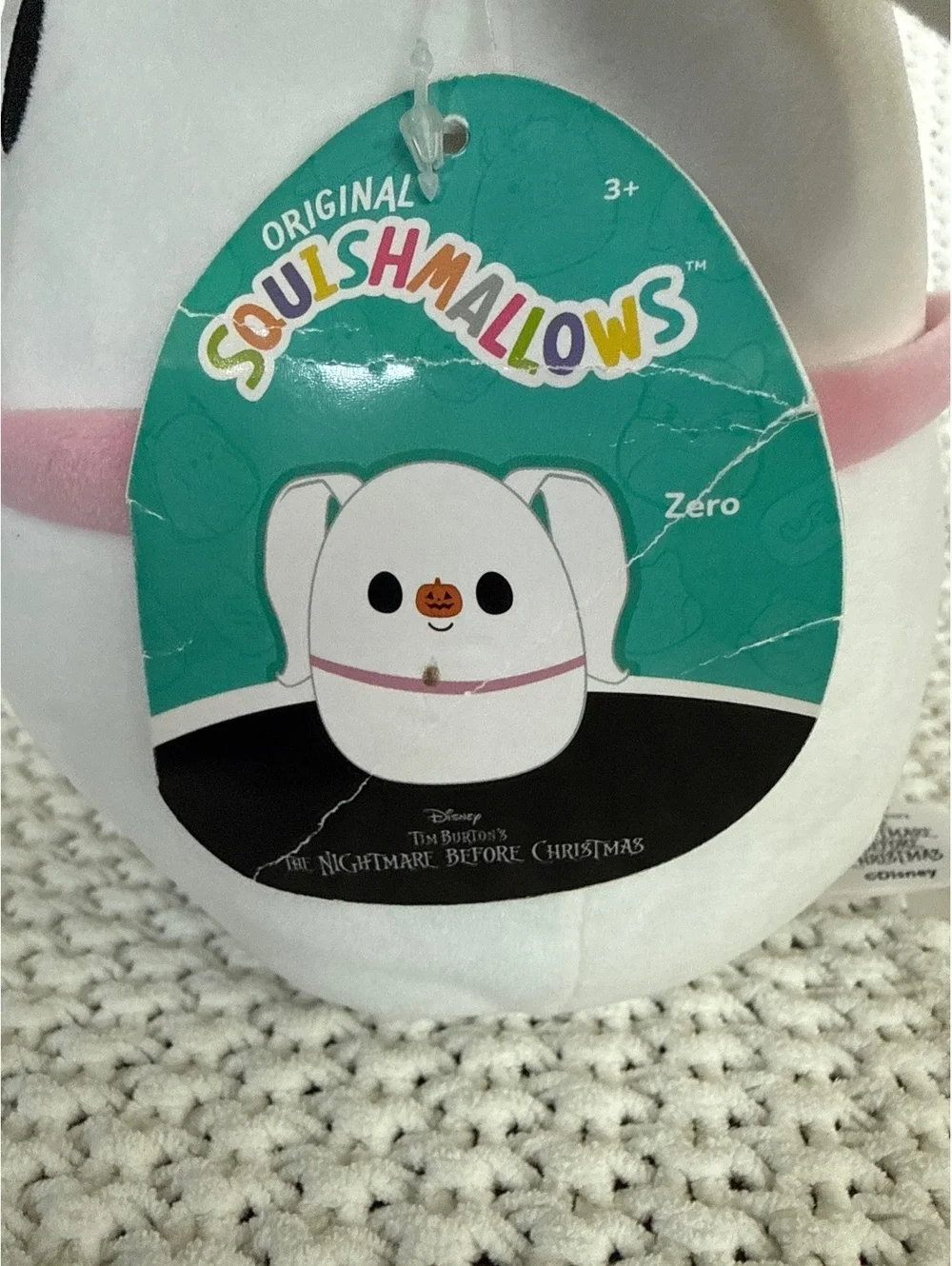 Original Squishmallows Zero Plush - The Nightmare Before Christmas